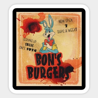 Artist Alley - Bon's Burgers (MiddayMassacre) Sticker